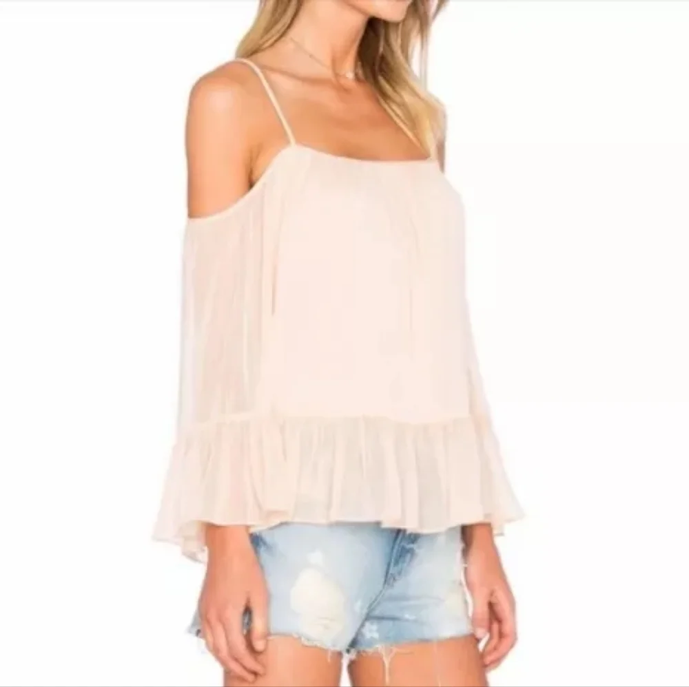 Lovers and Friends Maison Peach Blouse Size Women's XS